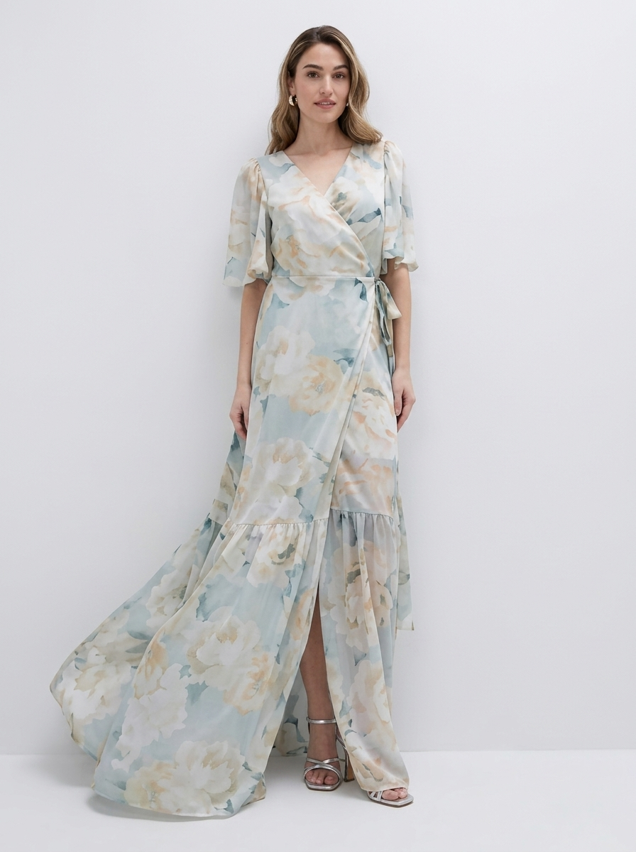 Robe Milos — Florale Croisée