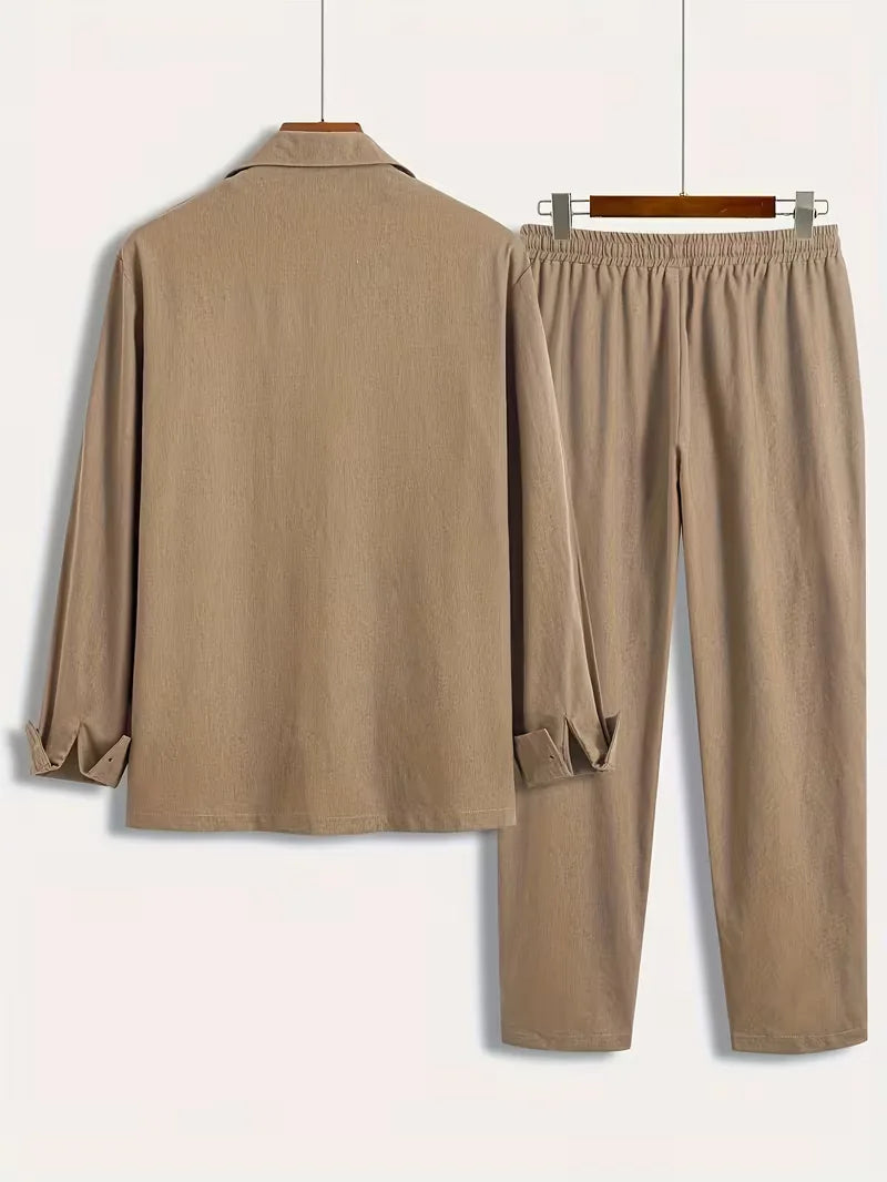 Élias™ | Ensemble d'Été en Lin pour Homme