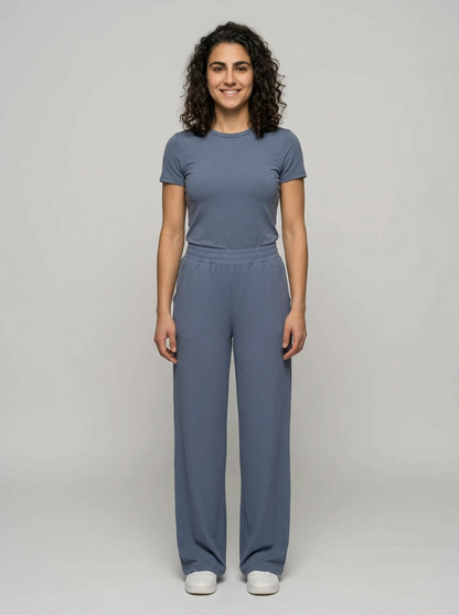 Pantalon Large — Taille Élastique