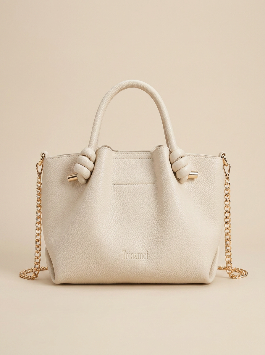 Tote Bag — Nœuds &amp; Détails Dorés