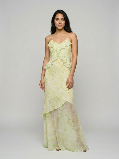 Robe Serifos — Citron Florale Mousseline
